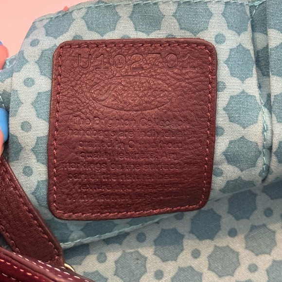 BRIGHTON 3D Flowered embroidered Pink Flowers hobo Shoulder Tote Bag - Picture 9 of 15